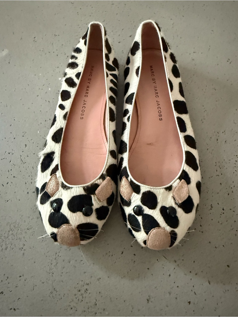 Marc by Marc Jacobs Pony Mouse Ballet Flats with Pink Insole